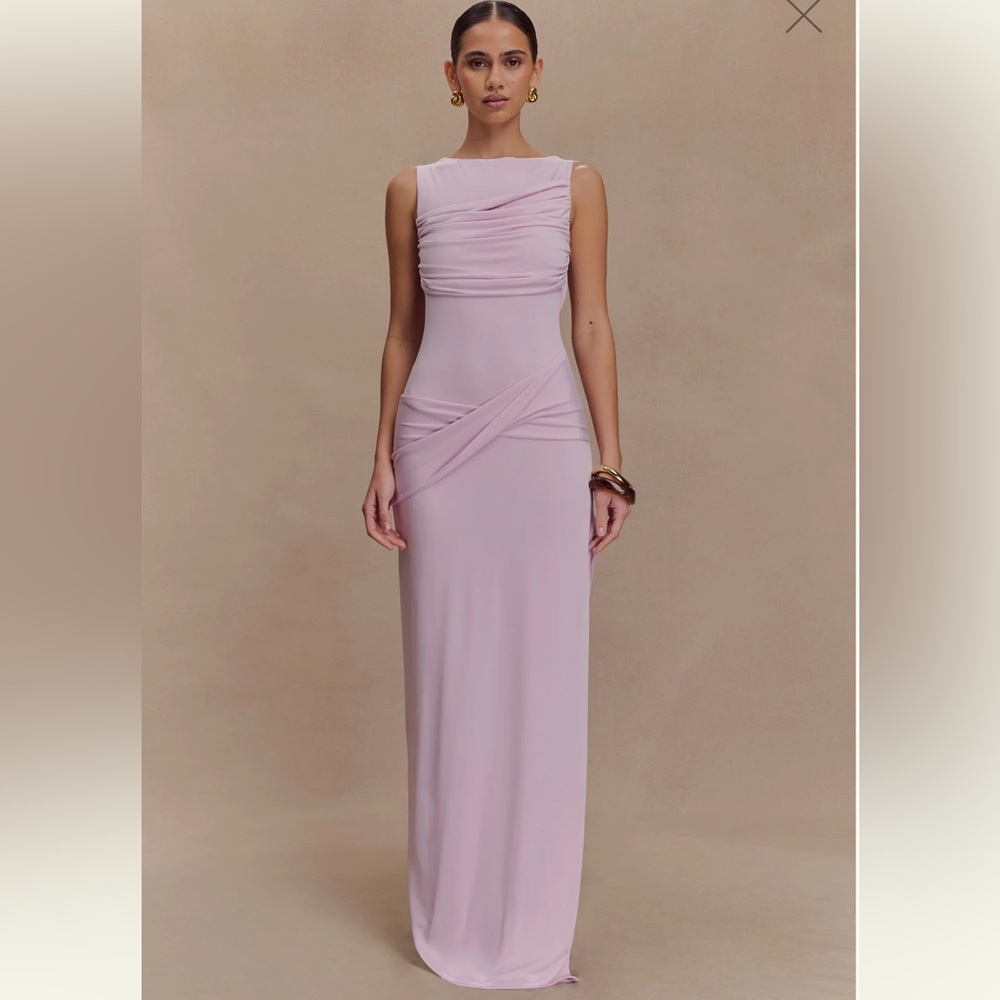 Meshki Baby Pink Maxi Dress (worn once)